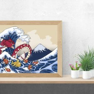 Ola de Hokusai versión Pokemon